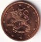 Preview: 5 Cent Münze Finnland - 2006 - "Löwe mit Schwert und Krone"