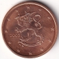 Preview: 5 Cent Münze Finnland - 2005 - "Löwe mit Schwert und Krone"