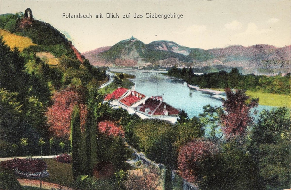 AK Remagen (53424) Rolandseck mit Blick auf das Siebengebirge, n.gelaufen