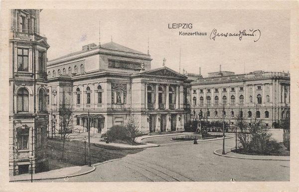 AK Leipzig (04103) Leipzig - Konzerthaus, gelaufen am 27.09.1917 (Leipzig)