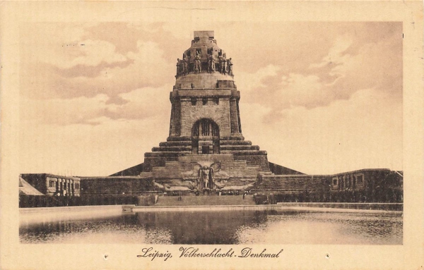 AK Leipzig (04103) Leipzig, Yölkerschlacht-Denhmal, gelaufen am 30.07.1916 (Leipzig)