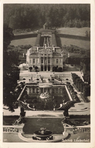 AK Ettal (82488) Schloß Linderhof, n. gelaufen