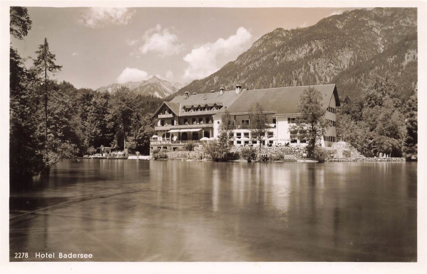 AK Grainau (82491) Hotel Badersee, n. gelaufen