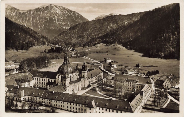 AK Garmisch-Partenkirchen (82467) Kloster Ettal in Bayern, n. gelaufen