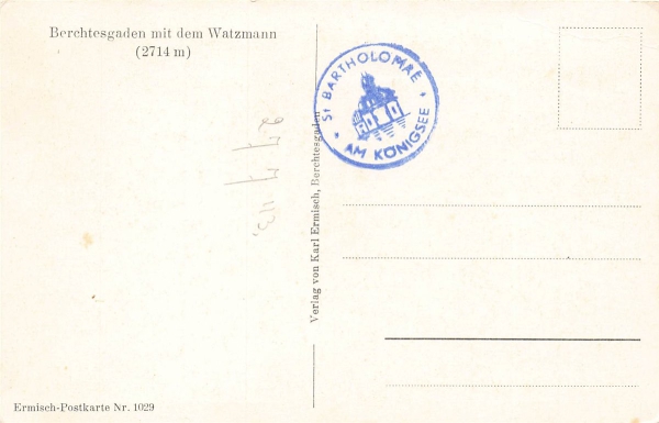 AK Berchtesgaden (83471) Ortsansicht, n. gelaufen