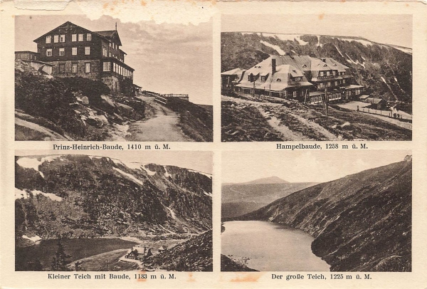 AK Krummhübel (58-540 ), Mehrbildkarte, Ortsansicht, n. gelaufen