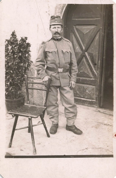 AK Österreisch Ungarischer Offizer,  1. Weltkrieg, n. gelaufen
