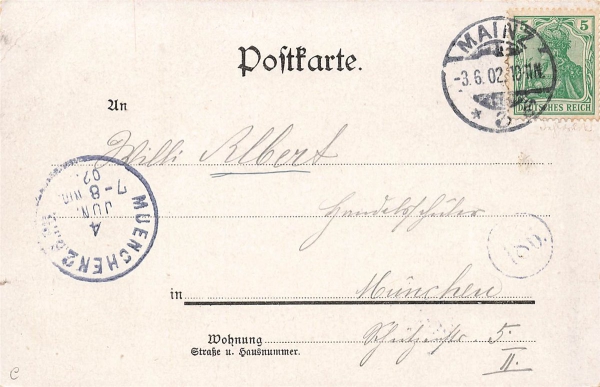 AK WIesbaden (65183), Kursaal mit Weiher, 03.06.1902