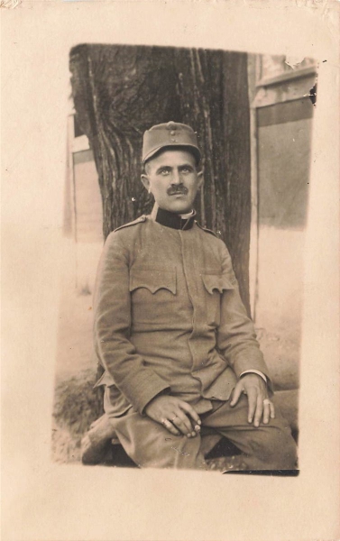 AK 1.WK, Ung / Österreich Armee, Offiziersfoto, n. gelaufen