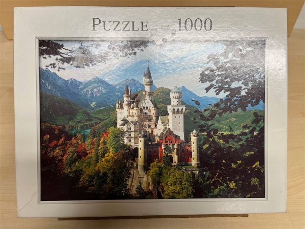 1000 Pieces Jigsaw Puzzle, BOOKMARK, "Schloss Neuschwanenstein"