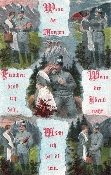 AK Künstlerkarte, 1.WK, Ung / Österreich Armee, "Wenn der Morgen graut..." n. gelaufen