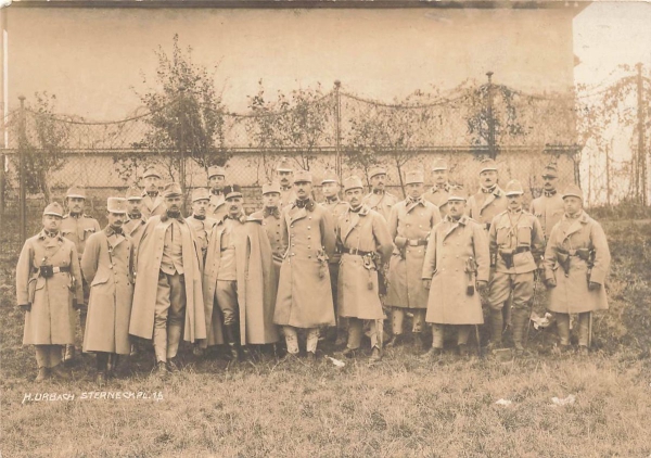 AK 1. Wk, Ung / Österreich Armee, Offiziere, Gruppenfoto, n. gelaufen