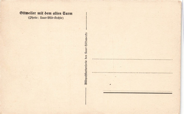 AK Ottweiler (66564), Ottweiler mit dem alten Turm, n. gelaufen