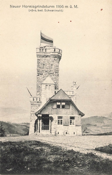 AK Sasbach (77880), Horningsgrinde, Neuer Hornisgrindeturm, n. gelaufen