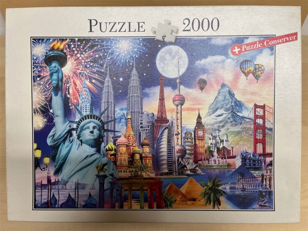 1000 Pieces Jigsaw Puzzle, PUZZLE 2000, "Sehenwürtigkeiten"