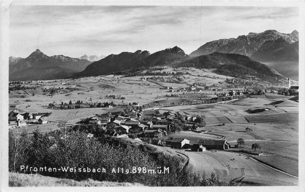 AK Pfronten (87459), Pfronten Weissbach, gelaufen am 12.07.1936