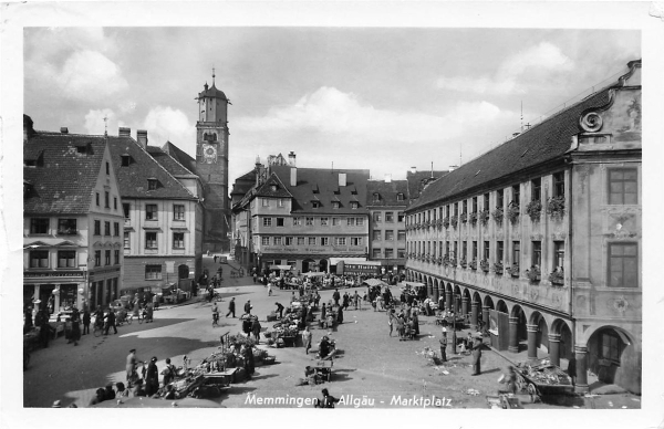 AK Memmingen (87700), Marktplatz, n. gelaufen