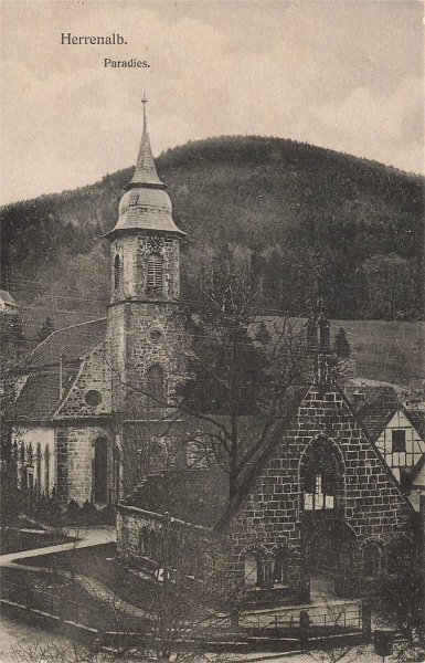 AK Herrenalb (76332), Paradies, n. gelaufen