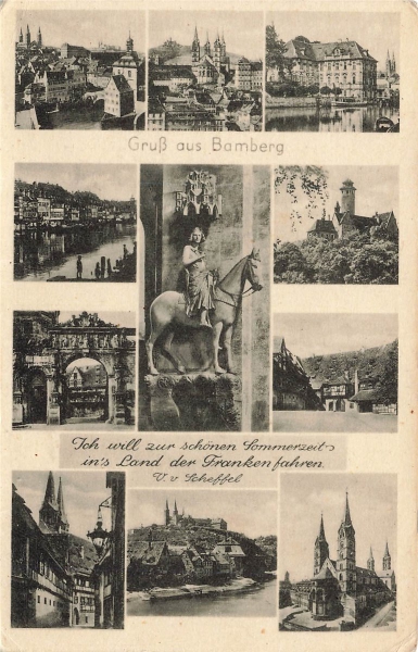 AK Bamberg (96047), Mehrbildkarte, Gruss aus Bamberg, n. gelaufen