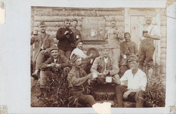 AK 1. WK, Ung / Österreich Armee, Soldaten bei der Front, n. gelaufen