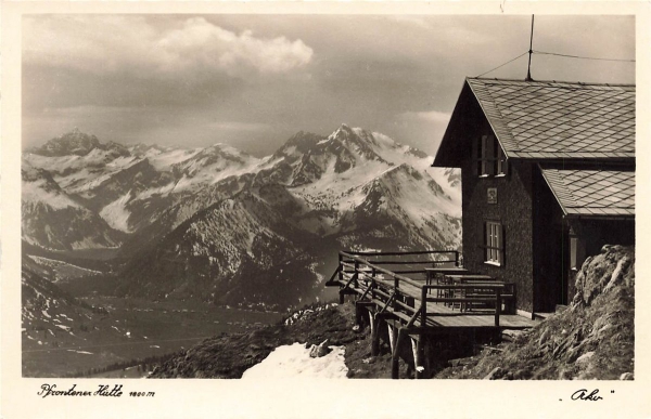 AK Pfronten (87435),"Pfrontener Hütte", n. gelaufen