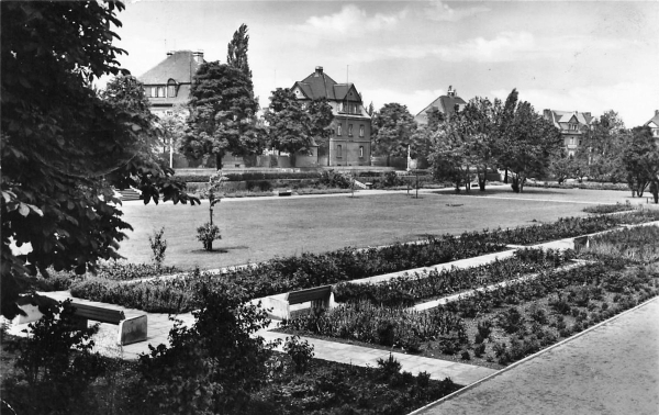 AK Leuna (06237), Parkanlage, gelaufen am 06.08.1937