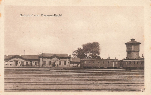 AK Baranowitschi (BY-225401), Bahnhof von Baranowitschi , n. gelaufen