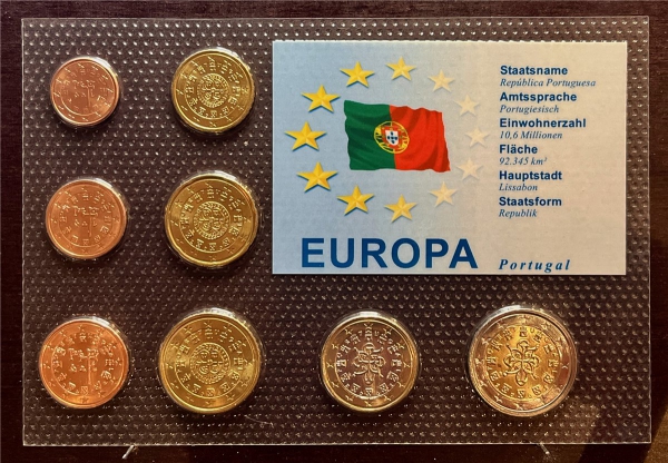 KMS - Portugal 2002 - EURO-Motivsatz - ("auf Folie verschweißt")