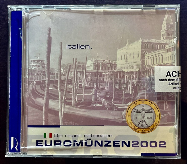 KMS - Italien 2002 - KMS-Satz, "Die neuen Euromünzen", ("ungeöffnet")