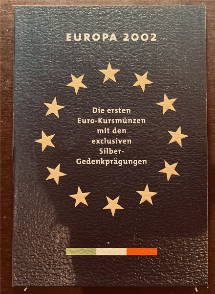 KMS - Italien 2002 - KMS-Satz, "Die ersten Euromünzen", ("ungeöffnet")