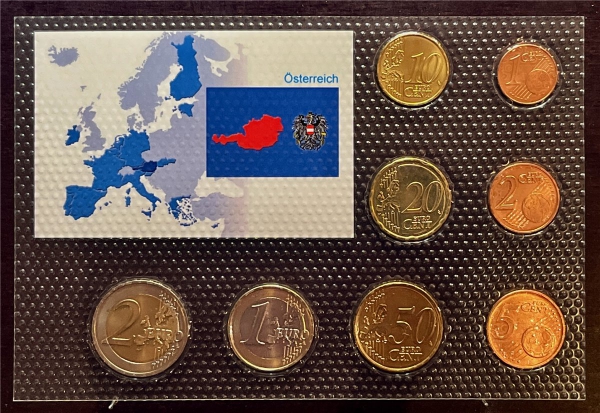 KMS - Österreich 2010 - EURO-Motivsatz - ("auf Folie verschweißt")