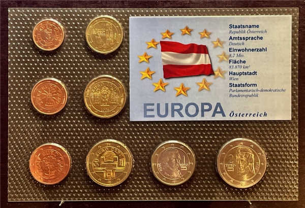 KMS - Österreich 2004 - EURO-Motivsatz - ("auf Folie verschweißt")