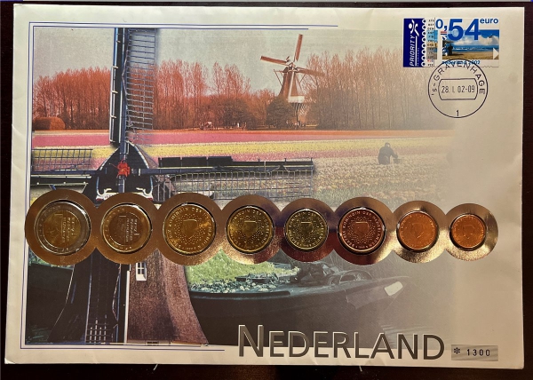 Numisbrief - Niederlande  - KMS-Satz - im Folder, limitiert, (ungeöffent)