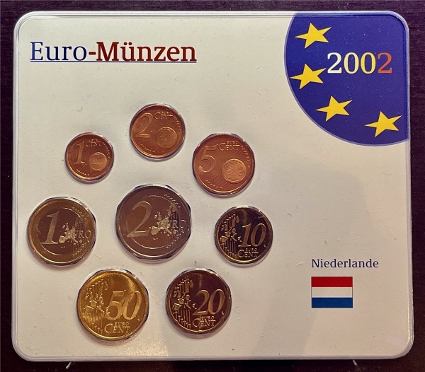 KMS - Niederlande 2001 - KMS-Satz, "Euro-Münzen", ("ungeöffnet")