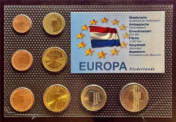 KMS - Niederlande 2003 - EURO-Motivsatz - ("auf Folie verschweißt")