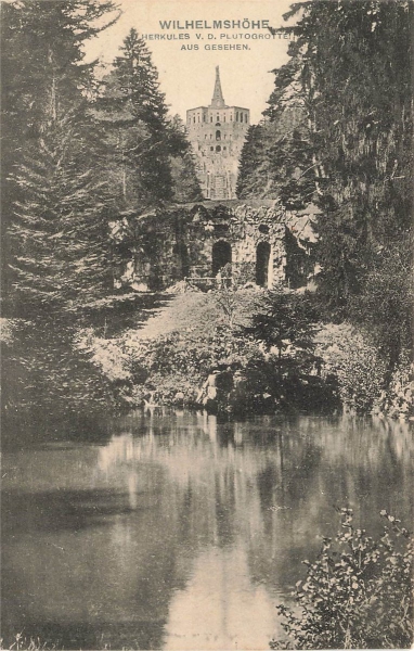 AK Wilhelmshöhe (51570), Herkules V.D.Plutogrottel, gelaufen am 10.07.1912