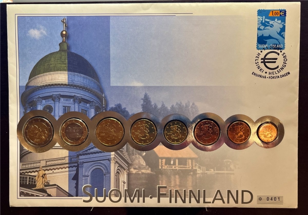 Numisbrief - Finnland  - KMS-Satz - im Folder, limitiert, (ungeöffent)