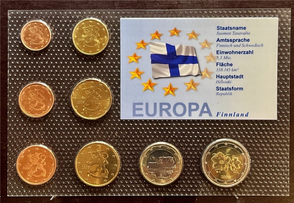 KMS - Finnland - EURO-Motivsatz - ("auf Folie verschweißt")
