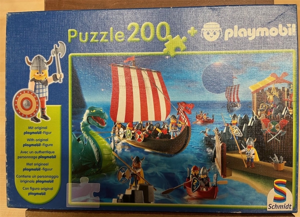 200 Pieces Jigsaw Puzzle, SCHMITZ PUZZLE, "Wikinger"