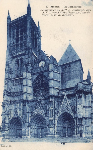 AK-Meaux (77100), La Cathedrale, n. gelaufen