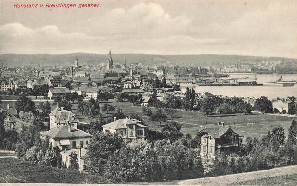 AK-Konstanz (78462), Konstanz v. Kreuzlingen gesehen., n. gelaufen
