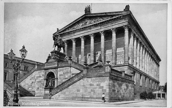 AK Berlin (10115), Nationgalerie, gelaufen am 11.06.1941