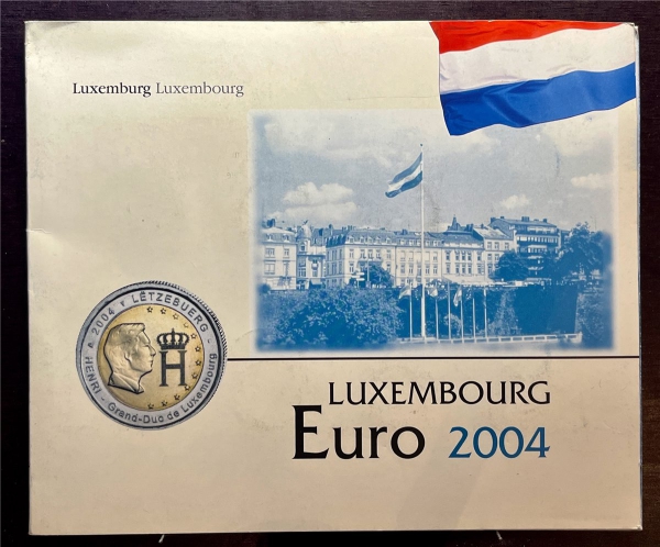 KMS - Luxemburg 2004 - KMS-Satz, "Die neuen Euromünzen", ("ungeöffnet")