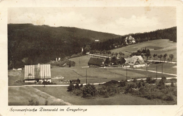 AK Zinnwald-Georgenfeld (01773), Zinnwald im Erzgebrige, gelaufen am 29.08.1953