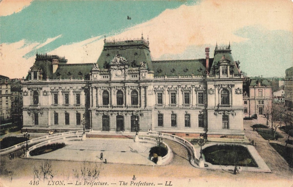 AK Lyon (F-69001), La Prefecture - The Prefecture, gelaufen
