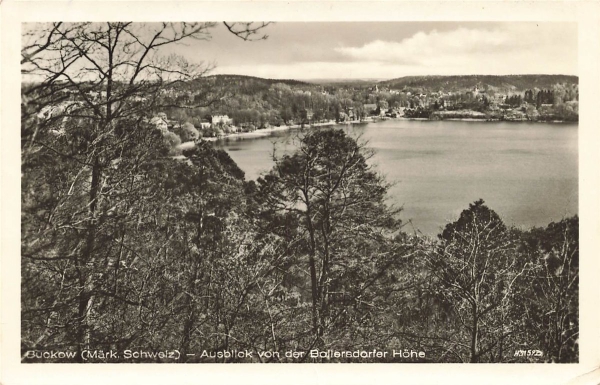 AK Buckow (15377), Ausblick von der Bollerdorfer, gelaufen am 01.06.1914