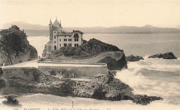 AK Biarritz (F-64200), Villa Belza at la Cote de Bausauc