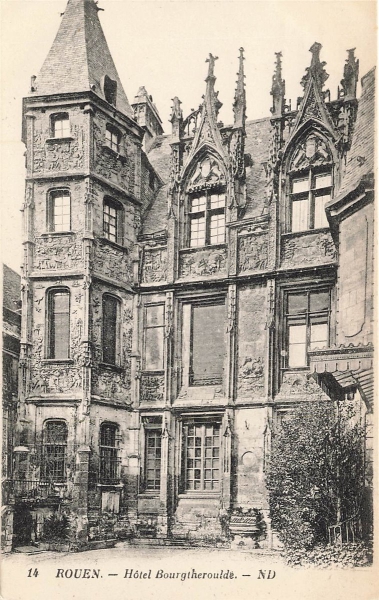 AK Rouen (F-76000), Hotel Bourgtheroulde,n.  gelaufen