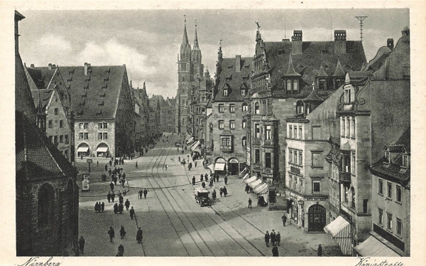 AK Nürnberg (83435), Königstrasse, n. gelaufen