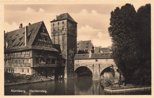 AK Nürnberg (83435), Henkersteg, n. gelaufen